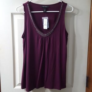 NWT White House Black Market Embellished Tank